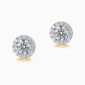 Diamond Halo Studs