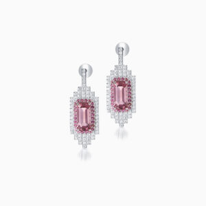 Pink Tourmaline Drop Earrings
