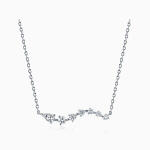Diamond wave Necklace