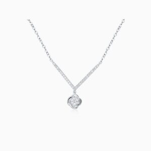 Diamond Flower Necklace