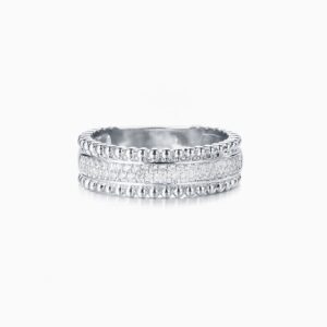 Two Row Pave Diamond Band