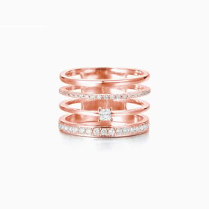 Stacked Diamond Ring
