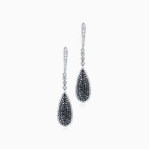 Black Diamond Drop Earrings
