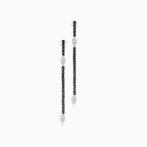 Black and White Diamond Earrings