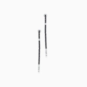 Black Diamond Strand Earrings