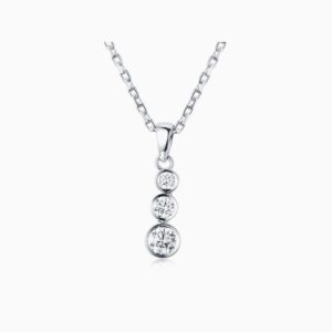 Bezel set drop Pendant